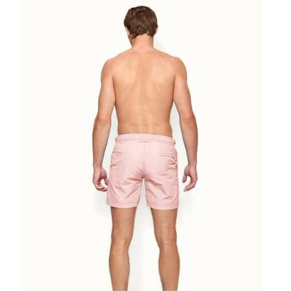 Orlebar Brown Bulldog OB Classic Swim Shorts in Pink Sand Trunks, Size 34 - Picture 3 of 16